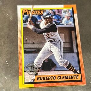 Topps Pirates Card with Orange Border